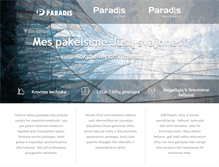 Tablet Screenshot of paradis.lt